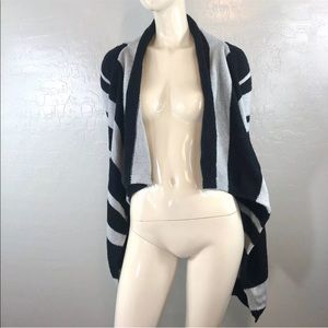 Old Navy Waterfall Open Front Stripe Cardigan